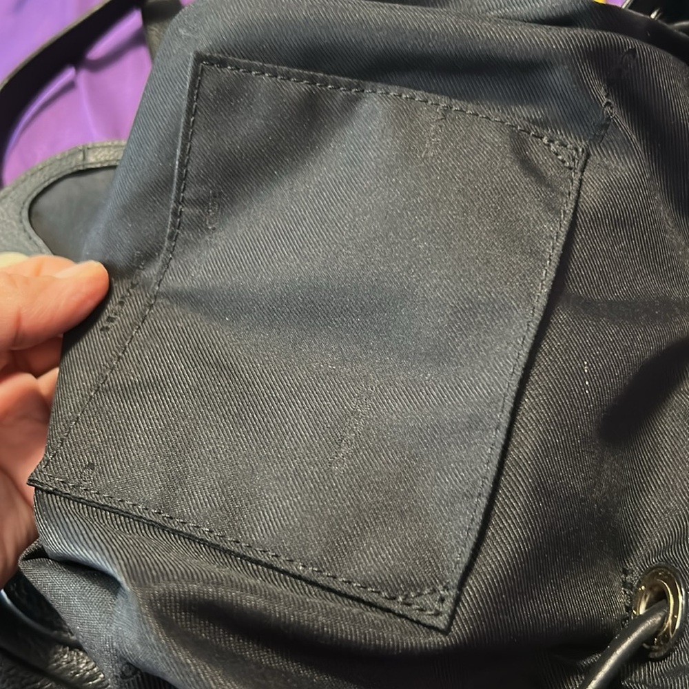 Coach Mini Turnlock Rucksack Backpack in Black Pebble Leather - Picture 13 of 14